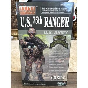 Elite Force US Army 75th Ranger 1/6 Scale Collectible Action Figure M249 NEW